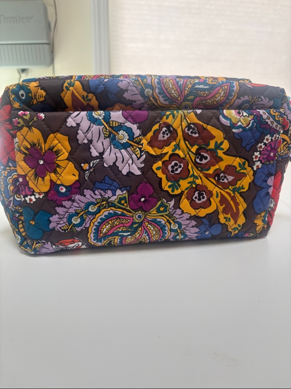 Vera Bradley Cosmetic Pouch - Colorful Bouquet pattern
